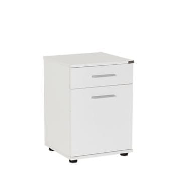 Woody Fashion Noćni ormarić, Bijela boja, KMD-511-BB-1