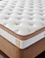 Woody Fashion Dupli madrac, baza i uzglavlje, Svijetlo smeđa, Latte - Light Brown (150 x 200)