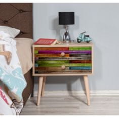 Woody Fashion Noćni ormarić, Sonoma hrast, Two - 726