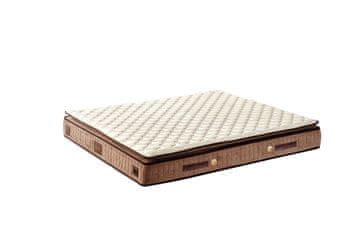 Woody Fashion Madrac, Bijela boja Smeđa, W Cotton 180x200 cm Double Size Firm Mattress