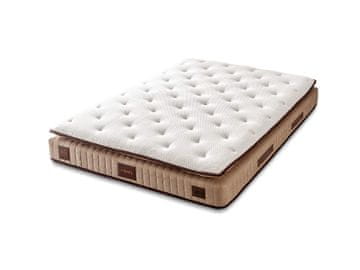 Woody Fashion Madrac, Bijela boja Smeđa, Majesty 90x190 cm Single Size Padded Luxury Soft Mattress