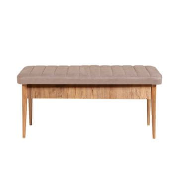 Woody Fashion Klupa, Atlantski bor Kamen, Vina Bench - Atlantic Pine, Stone