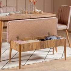 Woody Fashion Klupa, Atlantski bor Kamen, Vina Bench - Atlantic Pine, Stone