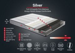 Woody Fashion Madrac, Bijela boja Sivo, Silver 140x190 cm Double Size Firm Mattress