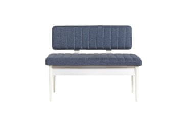 Woody Fashion Klupa, Bijela boja Tamno plava, Vina 1048 - 2 - Dark Blue, White