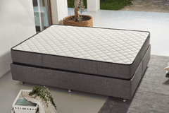 Woody Fashion Madrac, Bijela boja Sivo, Diamond 100x200 cm Single Size Ultra Firm Mattress