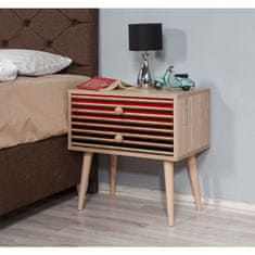 Woody Fashion Noćni ormarić, Sonoma hrast, Two - 221