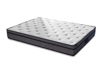 Woody Fashion Madrac, Bijela boja Sivo, Greypedic 150x200 cm Double Size Ultra Firm Mattress