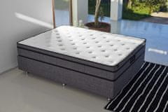 Woody Fashion Madrac, Bijela boja Sivo, Greypedic 180x200 cm Double Size Ultra Firm Mattress