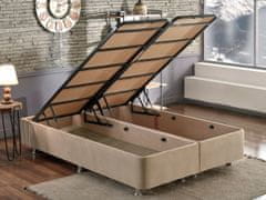 Woody Fashion Baza za bračni krevet, Svijetlo smeđa, Ela Double - Light Brown (160 x 200)