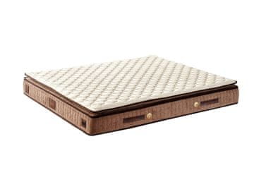 Woody Fashion Madrac, Bijela boja Smeđa, W Cotton 150x200 cm Double Size Firm Mattress