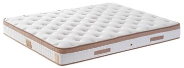 Woody Fashion Madrac, Bijela boja Smeđa, Latte 160x200 cm Double Size Firm Mattress