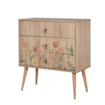 Woody Fashion Noćni ormarić, Sonoma hrast, City Tulip - Oak