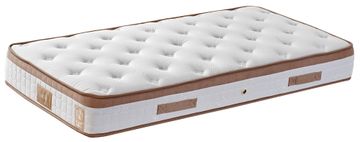 Woody Fashion Madrac, Bijela boja Smeđa, Latte 90x200 cm Single Size Firm Mattress