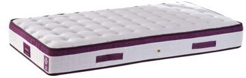 Woody Fashion Madrac, Bijela boja Ljubičasta, Violet 90x200 cm Single Size Middle Firm Mattress