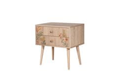 Woody Fashion Noćni ormarić, Višebojno, City Cat