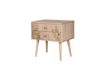 Woody Fashion Noćni ormarić, Višebojno, City Cat