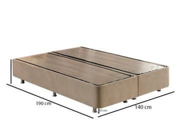 Woody Fashion Baza za bračni krevet, Svijetlo smeđa, Ela Double - Light Brown (140 x 190)