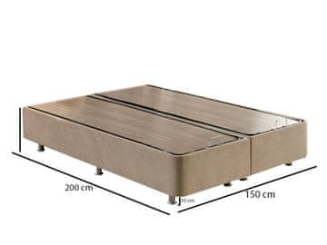 Woody Fashion Baza za bračni krevet, Svijetlo smeđa, Ela Double - Light Brown (150 x 200)
