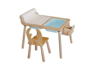 Woody Fashion Dječji stol set Roll and Chair - Blue