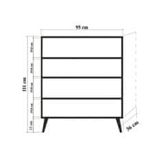 Woody Fashion Višenamjenski ormarić, Sonoma hrast, MULTİLÜX-120