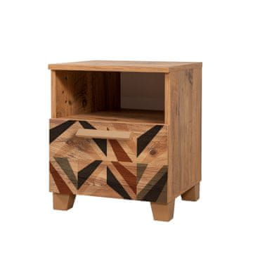 Woody Fashion Noćni ormarić, Atlantski bor, Leva Alfa Triangle