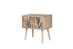 Woody Fashion Noćni ormarić, Višebojno, City Daisy