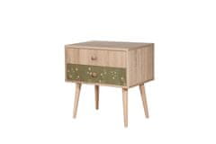 Woody Fashion Noćni ormarić, Višebojno, City Dino