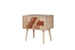 Woody Fashion Noćni ormarić, Višebojno, City Flow