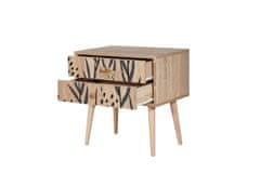 Woody Fashion Noćni ormarić, Višebojno, City Daisy