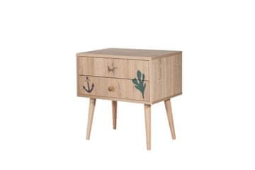 Woody Fashion Noćni ormarić, Višebojno, City Marin