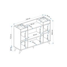 Woody Fashion Kabinet višenamjenski KINSLEY