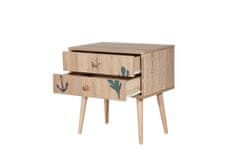 Woody Fashion Noćni ormarić, Višebojno, City Marin