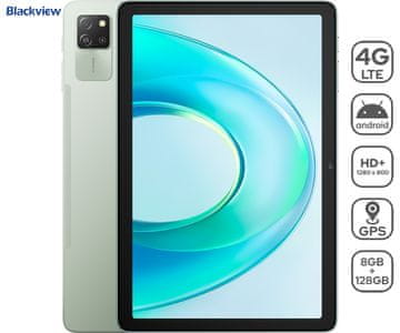 Blackview TAB 60 PRO tablet, 25,65 cm (10,1), 4G LTE, 8 GB + 128 GB, HD+, futrola, zelena