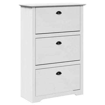Vidaxl Stalak za cipele BODO bijeli 80x35x118 cm