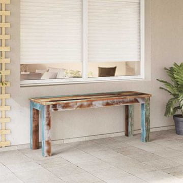 Vidaxl Klupa od recikliranog drva 110x35x45 cm