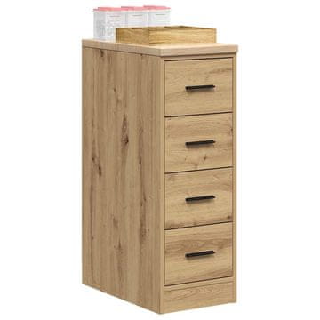 Vidaxl Ormar za garažu Artisan hrast 30x51x85 cm