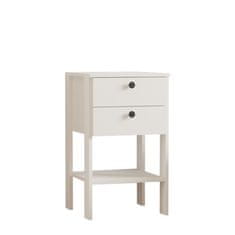 Woody Fashion Noćni ormarić, Ruzisa - White v2