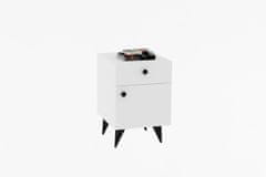 Woody Fashion Noćni ormarić, Pila - White