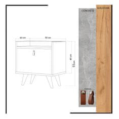 Woody Fashion Noćni ormarić, Paju