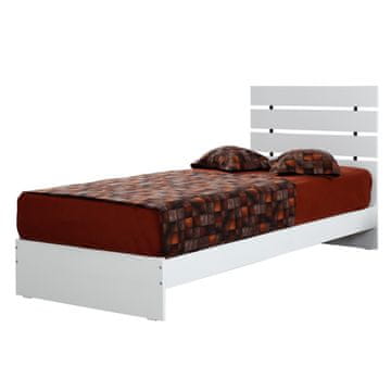 Woody Fashion Jednostruki krevet, Fuga 90LK - Shiny White