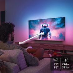 Philips 75PUS9010/12 The One 4K QLED televizor, Ambilight TV