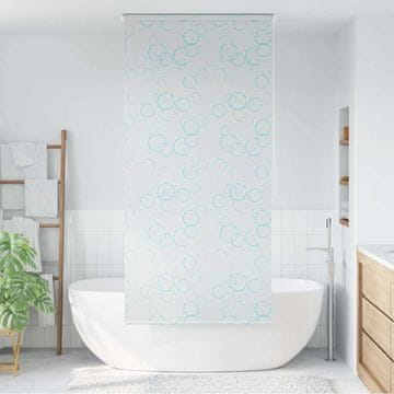 Vidaxl Rolo zavjesa za tuš 120 x 240 cm s uzorkom mjehurića