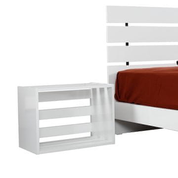 Woody Fashion Noćni ormarić, Fuga - Shiny White