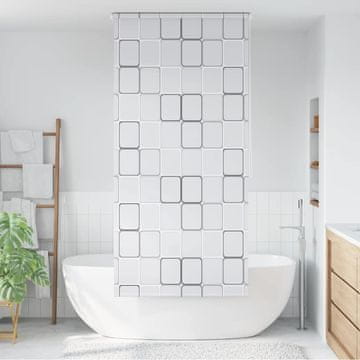 Vidaxl Rolo zavjesa za tuš 80 x 240 cm kvadratnog uzorka