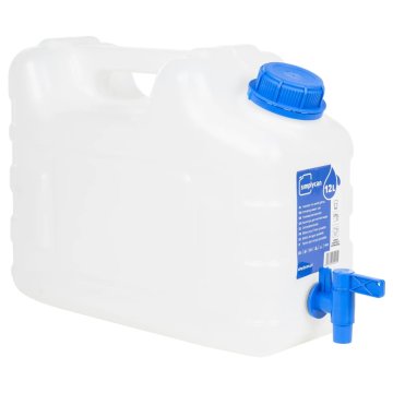 Vidaxl Spremnik za vodu sa slavinom, prozirni, 10 l, plastični