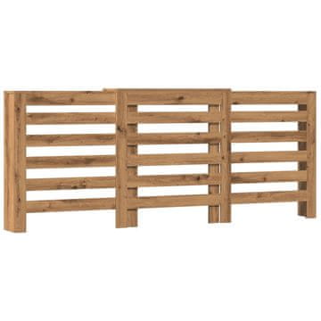 Vidaxl Pokrov za radijator boja artisian hrast 205x21,5x83,5 cm drveni