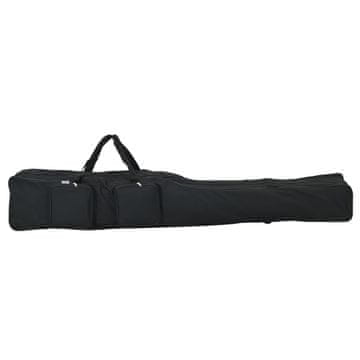 Vidaxl Torba za štap za pecanje, crna, 160 cm, oxfordska tkanina