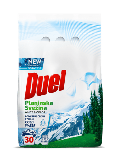 Duel Deterdžent za rublje, planinska svježina, 2,7 kg