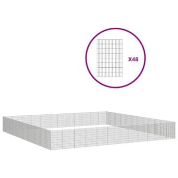 Vidaxl Ograda za životinje s 48 ploča 54 x 80 cm od pocinčanog željeza